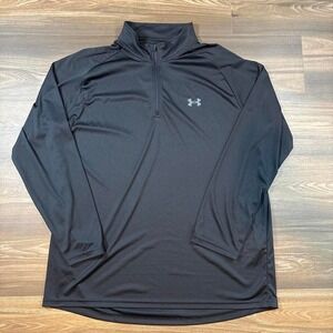 Under Armour black quarter zip sweatshirt in size 2XL